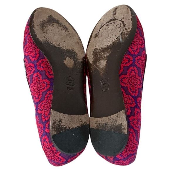 Tory Burch Red & Purple Loafers MI Brazil EUC 9.5 - Picture 8 of 9